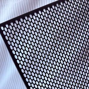 Tùy chỉnh màu đen dây lưới màn hình thép không gỉ đục lỗ kim loại loa nướng PVC lớp phủ tùy chỉnh xe Loa sắt lưới mô hình 030 - Product Image 2