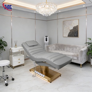 Xinman Lit <span class=keywords><strong>de</strong></span> beauté électrique à prix abordable, sans plomberie, pour spa <span class=keywords><strong>de</strong></span> tête et soins des pieds coréens, avec fonction <span class=keywords><strong>chauffante</strong></span>, doré - Product Image 1