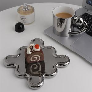 Taza <span class=keywords><strong>de</strong></span> café <span class=keywords><strong>de</strong></span> cerámica con platillo, juego <span class=keywords><strong>de</strong></span> tazas <span class=keywords><strong>de</strong></span> cerámica - Product Image 4