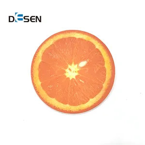 DESEN 다이 컷 과일 모양의 향기로운 색상 귀여운 로고 사용자 정의 스티커 메모