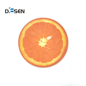 DESEN Frutas cortadas em forma de cor perfumada logotipo bonito personalizado notas pegajosas