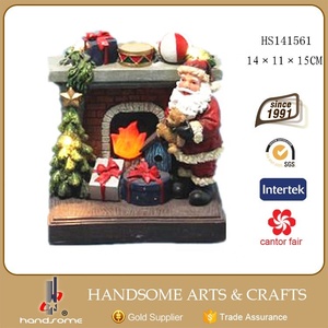 6 Inch Resin Led Decoration Christmas Ornaments Santa Claus - Product Image 3