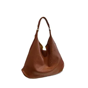 Supplier wholesale new line shape large capacity minimalist shoulder bag fashion minimalist women's hobo bag