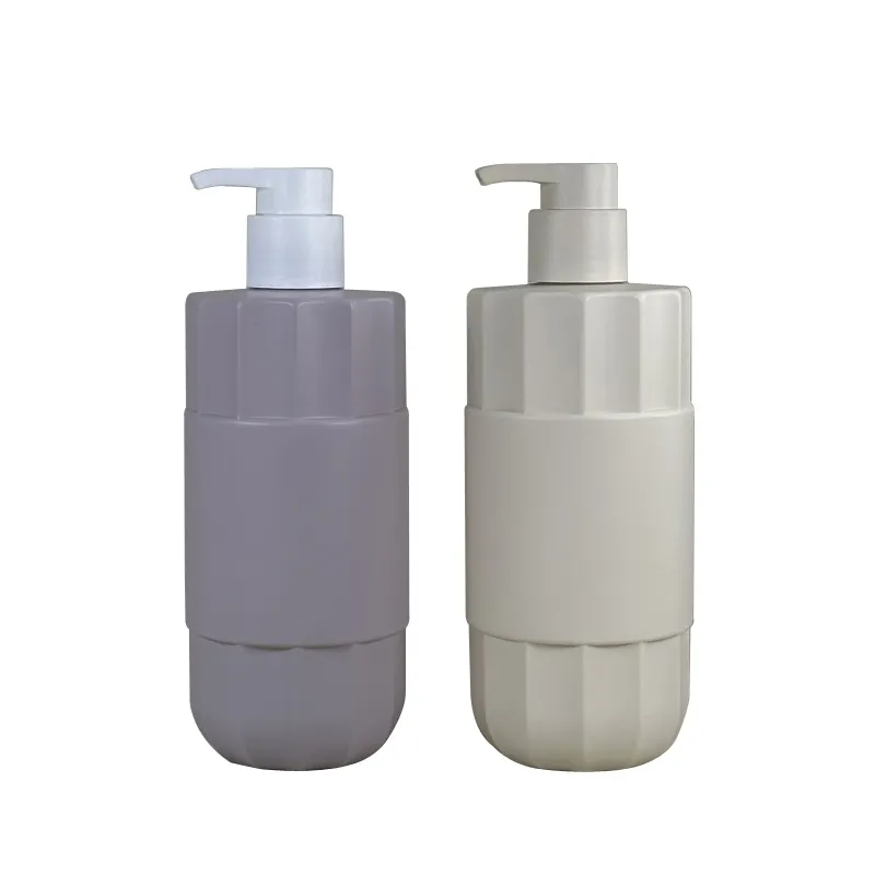 OEM ODM 300ml 500ml 800ml Plastic Gel Shampoo Bottle Pump Seal Screen Printing Personal Care Customized Log Light Color