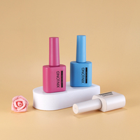 Flacon de vernis gel en verre sodocalcique de luxe de 13 ml avec bouchon en plastique, sérigraphié, fabriqué au Guangdong, à faible coût, marque XINLONG