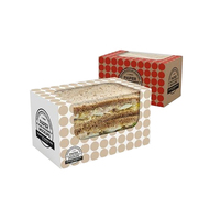 Boîte de baklava en papier vide Emballage de bonbons personnalisé unique boîte de noix de bétel fantaisie avec fenêtre