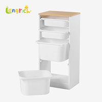 Meuble de rangement en bois pour enfants avec bacs en plastique, organisateur de jouets vertical, armoire multi-tiroirs, mobilier pour chambre d'enfant et salle de jeux