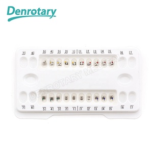 Hygiène bucco-dentaire multi-usages ISO Denrotary Autres équipements dentaires Odontologa Supplies Ortodoncia <span class=keywords><strong>Dental</strong></span> Braces Orthodontic Bracket for Teeth Kit - Product Image 1