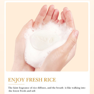 Savon de Douche Hydratant Naturel à l'Extrait de Riz pour Femmes, Nettoyage en Profondeur, Éclaircissant, Savon à la <span class=keywords><strong>Pulpe</strong></span> de Riz Brute - Vente en Gros OEM ODM - Product Image 5