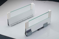 Fabricant d'armoires de cuisine à fermeture en douceur et à lumière LED avec tiroir de cuisine en métal fin