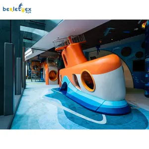 Berletyex khái niệm mới trẻ em mềm chơi trò chơi thiết bị tùy chỉnh chủ đề phong cách trẻ em trong nhà sân chơi Net leo núi bé Slide Arena