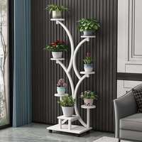 NATURIX PA18 BASSE quantité minimale de commande Décoration intérieure en forme d'arbre Supports pour plantes en fer Ensemble de supports pour plantes en or