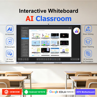 Tableau blanc interactif intelligent 86 pouces 4K UHD RK3576 Android 16 Ready pour l'éducation et les conférences