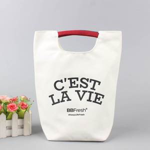 Bolsa de Compras de Lona Ecológica Portátil, Plegable y Estampada, Bolsa de Algodón Creativa, Paquete de Bolsas Publicitarias - Product Image 2