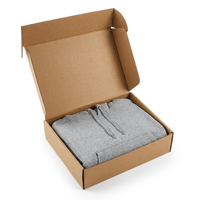Boîte d'emballage en carton kraft découpée à l'emporte-pièce, personnalisable avec logo, pelliculage mat, doublure en éponge recyclable, pliable à plat, pour chaussettes