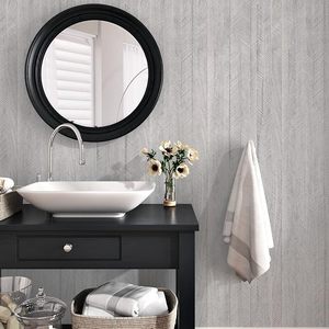 วอลเปเปอร์ไวนิลแบบลอกและติด <span class=keywords><strong>ORON</strong></span> 3D กันน้ำ ตกแต่งบ้าน ลายไม้ก้างปลา วอลเปเปอร์แบบม้วน ขนาด 24x196.9 นิ้ว - Product Image 3