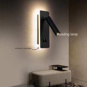 Simple économie d'énergie décoration de la maison haut et bas réglable chevet salon lecture interrupteur contrôle Led rotatif applique murale - Product Image 2