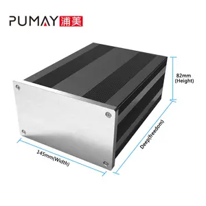 145x82-200 external electrical box aluminium box enclosure chassis case amplifier