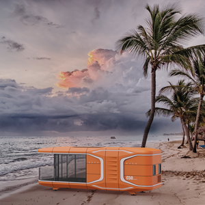Capsule de couchage modulaire préfabriquée mobile de luxe en acier de haute qualité, personnalisable, 20/40 pieds, pour extérieur et parc - Product Image 4