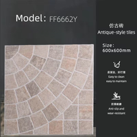 Carreaux de sol extérieurs en porcelaine design moderne 60x60cm, épaisseur 12mm, résistants aux intempéries, dalles de pavage pour villa, carreaux antidérapants pour patio