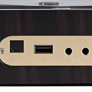 Factory Custom Retro CD Player Turntable With BT Input Output MP3 Decoder Vintage Wood Audio <b>System</b> For Home Decor Gift - Product Image 6