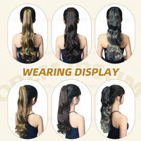 Fujia-Perruque en fibre de haute température, extension de cheveux synthétiques pour femmes