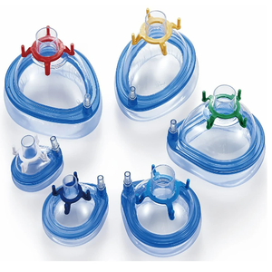 Mascherina monouso dell'ossigeno dell'anestesia del PVC durevole con il tipo Ultra-morbido dell'eos del cuscino del <span class=keywords><strong>Silicone</strong></span> per la respirazione portatile conveniente - Product Image 5