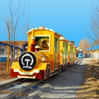 Train électrique panoramique classique pour parc d'attractions et centre commercial, capacité personnalisable, certifié CE, 3 kW, 220/380 V, garantie 12 mois