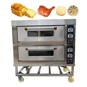 Food Bake Equipment Gas 3 Decker Pizza 16 Tray 4 Deck 1 Deck 1 Tray 3 Tray Triple Three Deck Electrical Oven