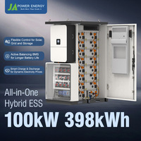 Système de stockage d'énergie tout-en-un JApower 100 kW 398 kWh refroidi par air avec onduleur hybride Deye pour le décalage de charge et la sauvegarde photovoltaïque