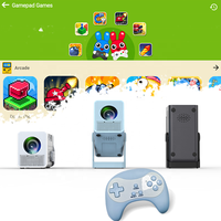 Projecteur LCD intelligent portable N6 pour l'éducation des enfants et les jeux interactifs en famille, projecteur vidéo intelligent pour la maison