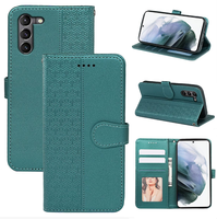 Étui portefeuille en cuir 3D Cube pour Samsung Galaxy S26 Plus S25 Edge S24 Ultra S23 FE S22 S21 S20 S10 S10E S9 S8 Flip Stand Cover