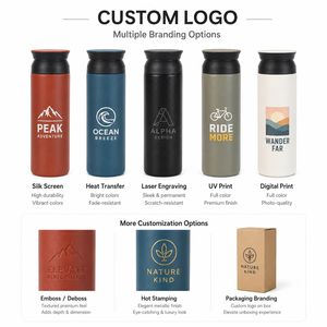 Botella Aislada al Vacío de 500 ml con Logotipo Personalizado, Acero Inoxidable 304, Capa de Cobre, Doble Pared, para Deportes al Aire Libre, Regalo, Venta al Por Mayor - Product Image 2