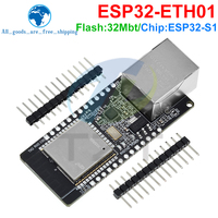 WT32-ETH01 Modul Papan Nirkabel ESP32 MCU Gateway Kombo WIFI Kompatibel dengan Ethernet Jaringan Port Serial Tertanam