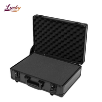 Boîte à outils en aluminium coloré, OEM/ODM personnalisable, boîte rigide avec doublure en mousse souple, résistante à la poussière, revêtement imperméable, légère et portable