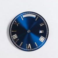 CORGEUT D-28.5 28.6mm Cadran en laiton lumineux avec date, pièce de montre compatible avec le mouvement Tianjin 1644, cadran stérile
