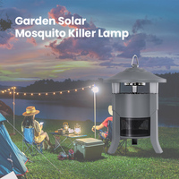 Lámpara trampa para insectos UV LED solar para exteriores de alta eficiencia Material ABS Sistema de control de plagas ecológico para jardín Patio