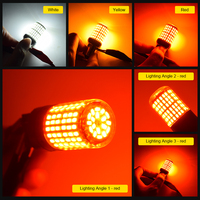 Prix de gros EURS T20 1157 Bay15d 1156 Ba15s Ampoules LED Canbus Feux de stationnement automobiles 3014 144smd Feu stop 7440 7443 3156 3157