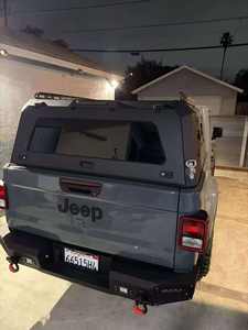 Capot de camionnette en aluminium personnalisé avec deux fenêtres coulissantes pour <span class=keywords><strong>Jeep</strong></span> Gladiator JT, étanche et antirouille - Product Image 3