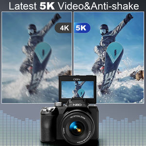 كاميرا تصوير ذكية NBD ذات تركيز تلقائي، كاميرا رقمية DSLR سوداء بدقة 64 ميجابكسل، تصوير 5K و4K مع تكبير بصري 16x - Product Image 3