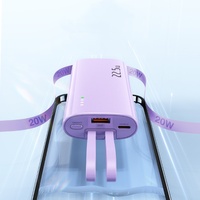 Batterie externe à logo personnalisé, charge rapide 15W 20W, cellule de batterie 18650, station d'alimentation portable 5000mAh 10000mAh pour le camping en plein air
