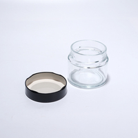 250ml 500ml 1 litre bocal rond en conserve de qualité alimentaire bocal de cuisine bocal scellé en verre avec couvercle à vis en métal