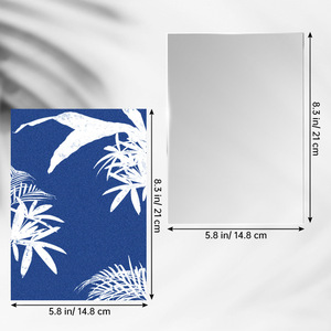 Sun Print Papier <span class=keywords><strong>Cyanotype</strong></span> Paper Kit Solar Zeichnung empfindlichkeit Sun Print A5 Natur druckpapier für Kinder DIY Arts Crafts - Product Image 3