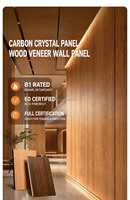 Panneaux muraux en bois imitation bois imperméables sur mesure 1220x2440mm pour revêtement mural intérieur commercial