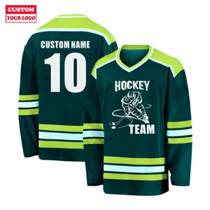 Bán Buôn Chất Lượng Cao Made Chuyên Nghiệp Canada Lưới Trẻ Em Jersey Đảo Ngược Thực Hành Jerseys Tùy Chỉnh Ice Hockey Đồng Phục