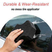 Éponge de lavage en mousse noire longue durée 175x120mm, durable, haute absorption, pour voiture/moto/usage domestique