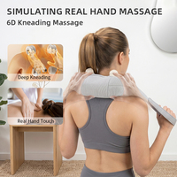 Masseur de cou et d'épaules 6D à massage profond avec chaleur, châle de massage électrique sans fil Shiatsu pour la vente en gros OEM/ODM