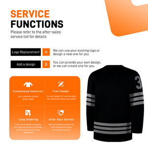 Индивидуальный дизайн, термотрансферная печать, 100% полиэстер, хоккейные джерси для командных игр, бренд PUCKPROS, ткань 220 г, услуги OEM - Product Image 4