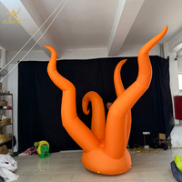 Ornement de corail rouge gonflable personnalisé, ballon gonflable en herbe marine pour la décoration
