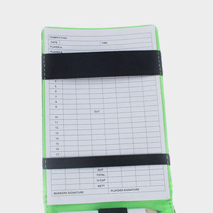 Premium PU Leather Golf Scorecard Holder Custom Logo Waterproof Durable Portable Golf Scorebook & Recording Notebook - Product Image 4